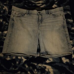 torrid Light Blue Denim High-Rise Shorts